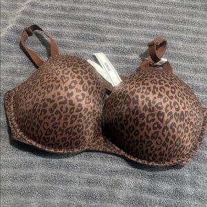 Victoria's Secret Brown Leopard Print Bra (157)